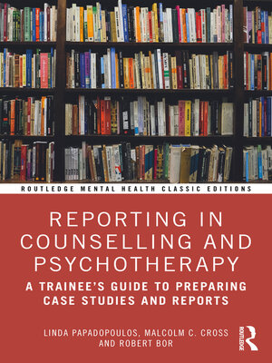cover image of Reporting in Counselling and Psychotherapy